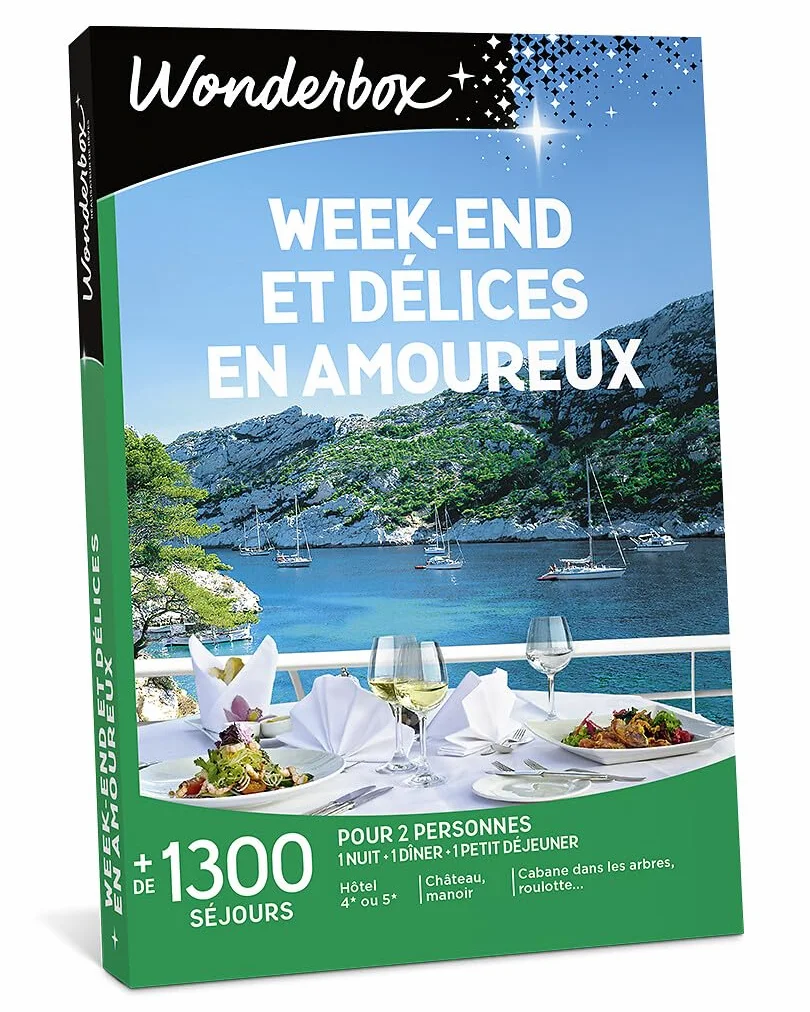 Wonderbox Week-End Et Délices en Amoureux Coffret Cadeau Séjours