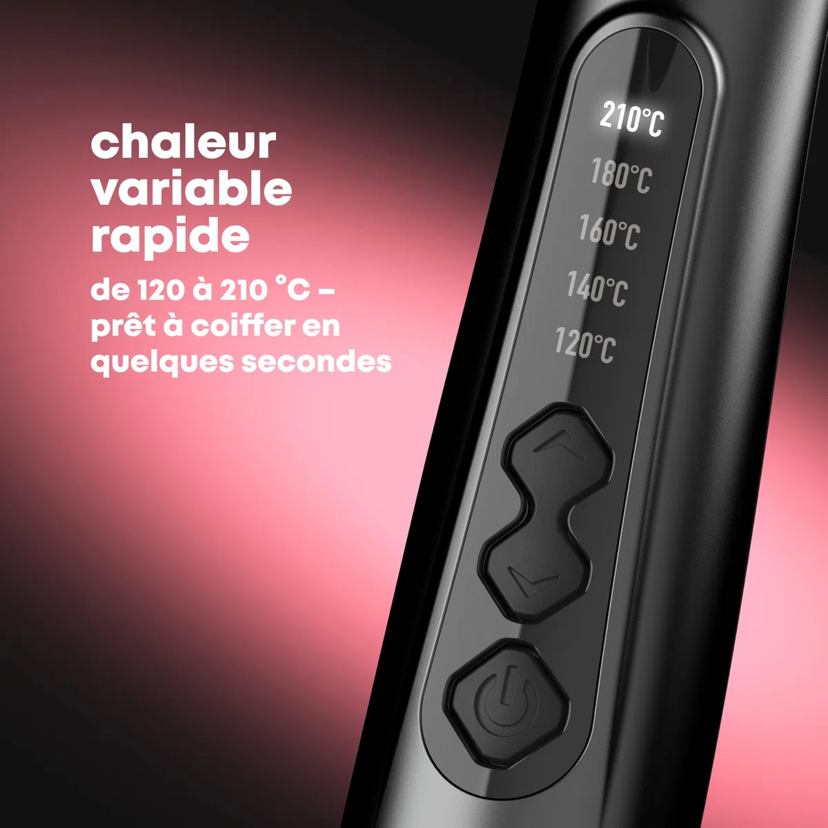 Revamp Progloss Big Hot Wand Fer à Boucler Conique Céramique avec Gant Protecteur de Chaleur