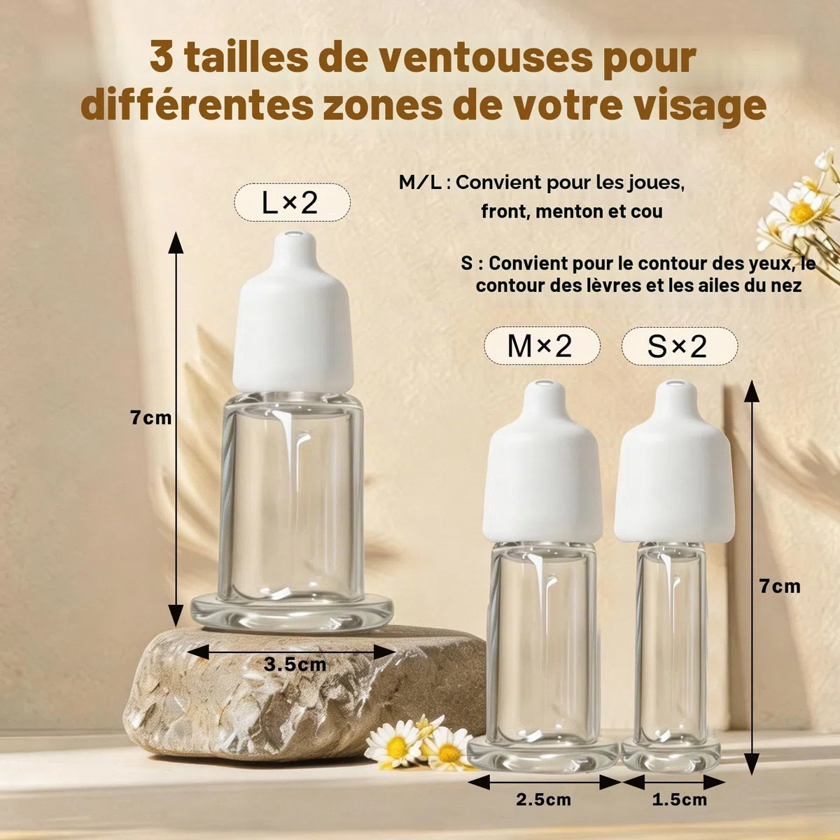 Ventouse Visage Electriques, Ventouse Cellulite Electrique 3-en-1 avec Gua Sha & Massage, 6 PCS Ventouses en Verre Véritable, Raffermissent contours Visage, Ventouse Electrique Anti Cellulite