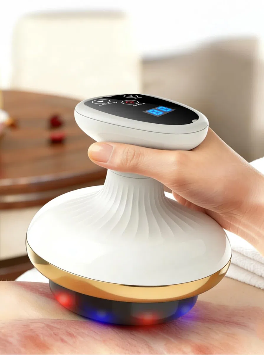 Vacuvia SculptGlow Appareil Anti Cellulite, 4 En 1 Contre Vide & Gua Sha Électrique, Peau Plus Ferme Et Meilleure Circulation Sanguine, Massage En Profondeur Avec Chaleur (Vacuvia Pro)