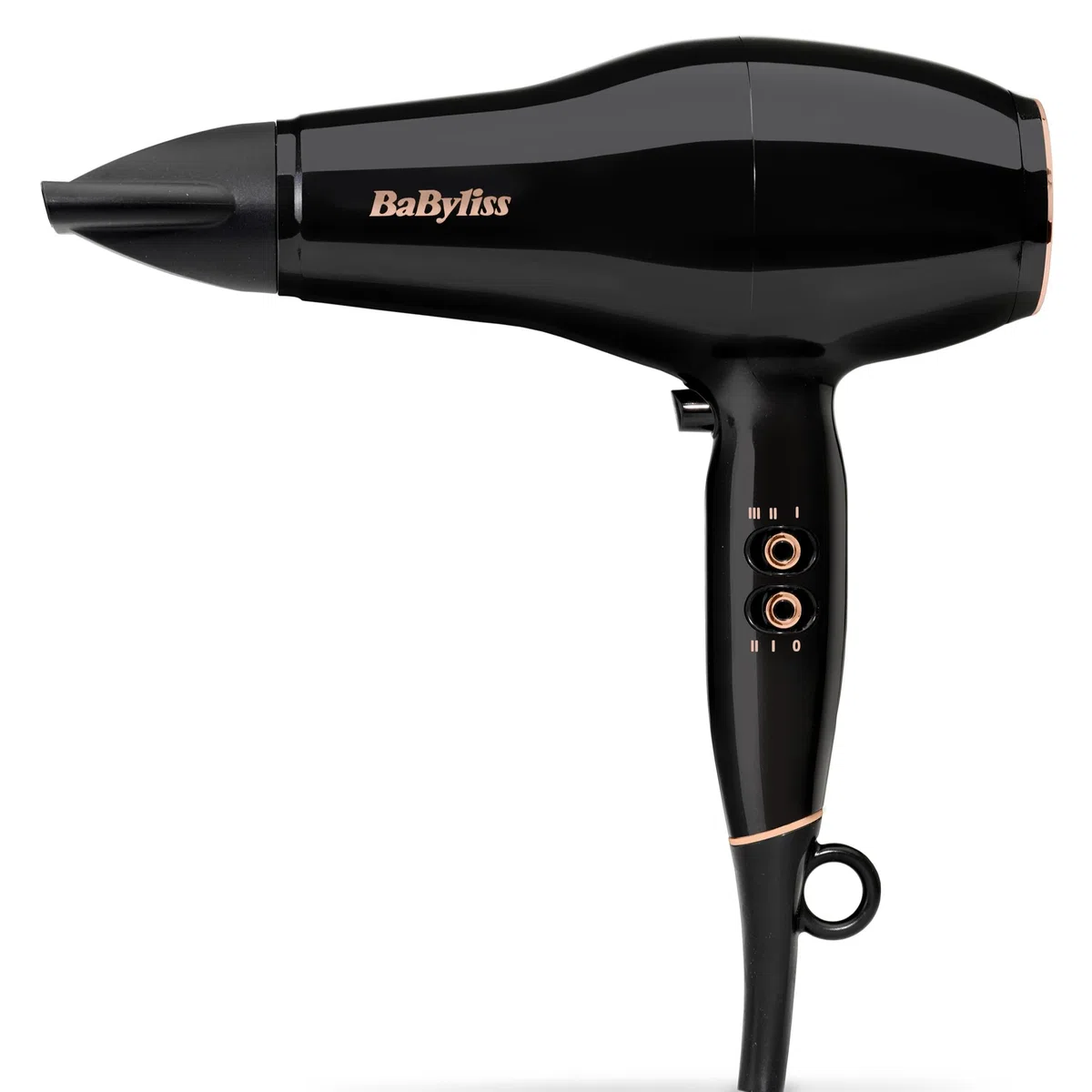 BaByliss Sèche-cheveux Pro Power - Sèche-cheveux puissant de 2300W, Moteur AC Professionnel, Technologie Ionique Anti-Frisottis, 3 réglages de température & 2 réglages de vitesse, Noir, D5245E