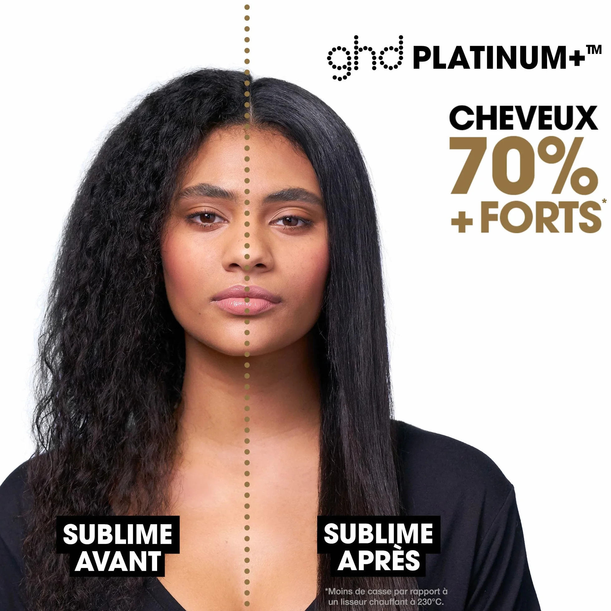ghd Platinum+ Lisseur Cheveux Professionnel Fer à Lisser 75% Plus Brillants 70% Plus Forts Cheveux Colorés Abîmés