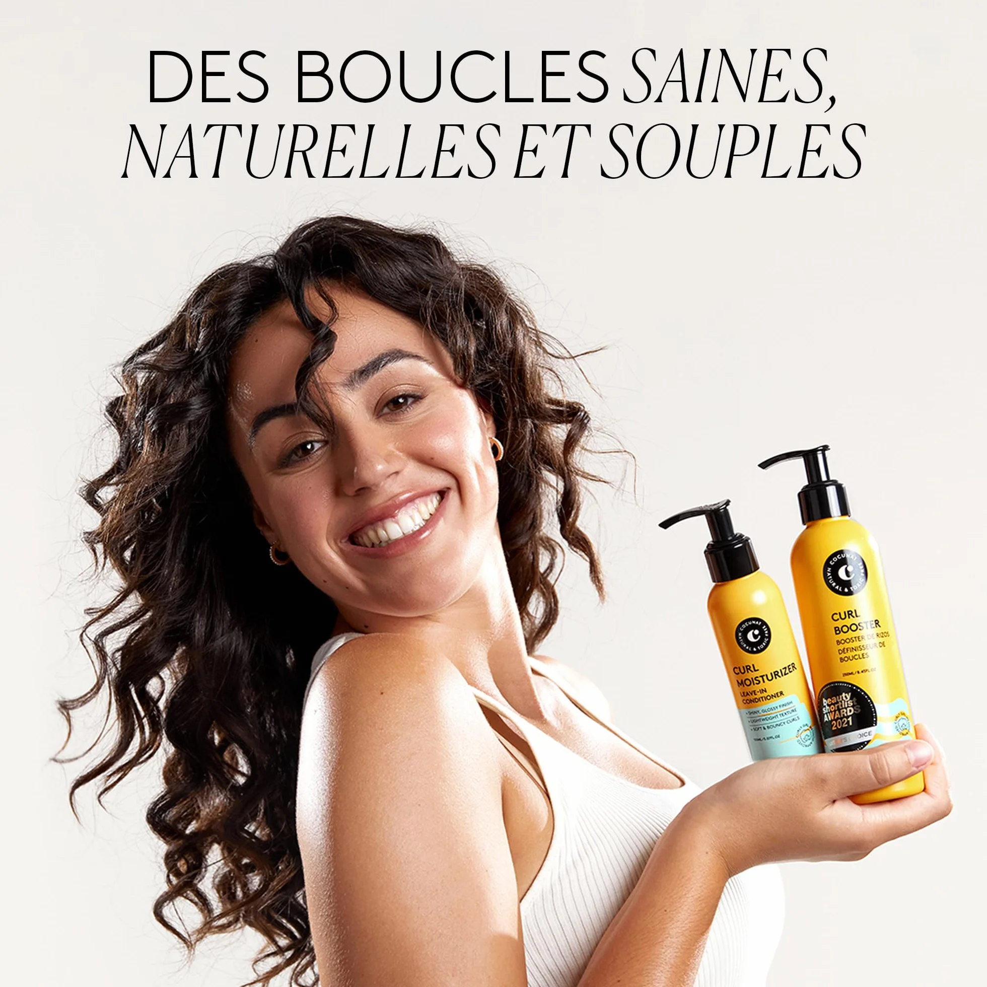 COCUNAT Curly Method Curl Booster Crème Hydratante Leave In Spray Curl Defining Gel Curl Fixer Anti Frizz Curl Activator 250ml 150ml 125ml