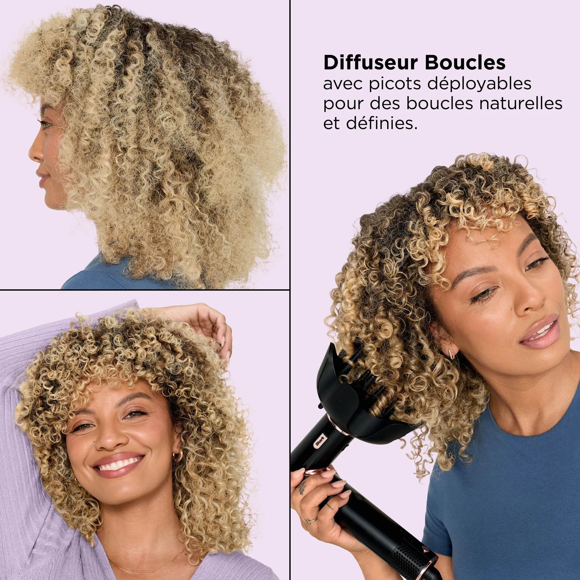 Shark FlexStyle Air Styler Sèche-cheveux Boucleurs Auto-Wrap Brosse Ovale Concentrateur