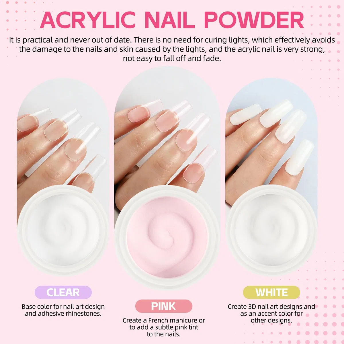 COSCELIA Kit Complet Acrylique Ongles, 27 PCS Poudre Acrylique pour Ongles Liquide Acryliques Kit Professionnels d'extension ongles acryliques Convient Débutants
