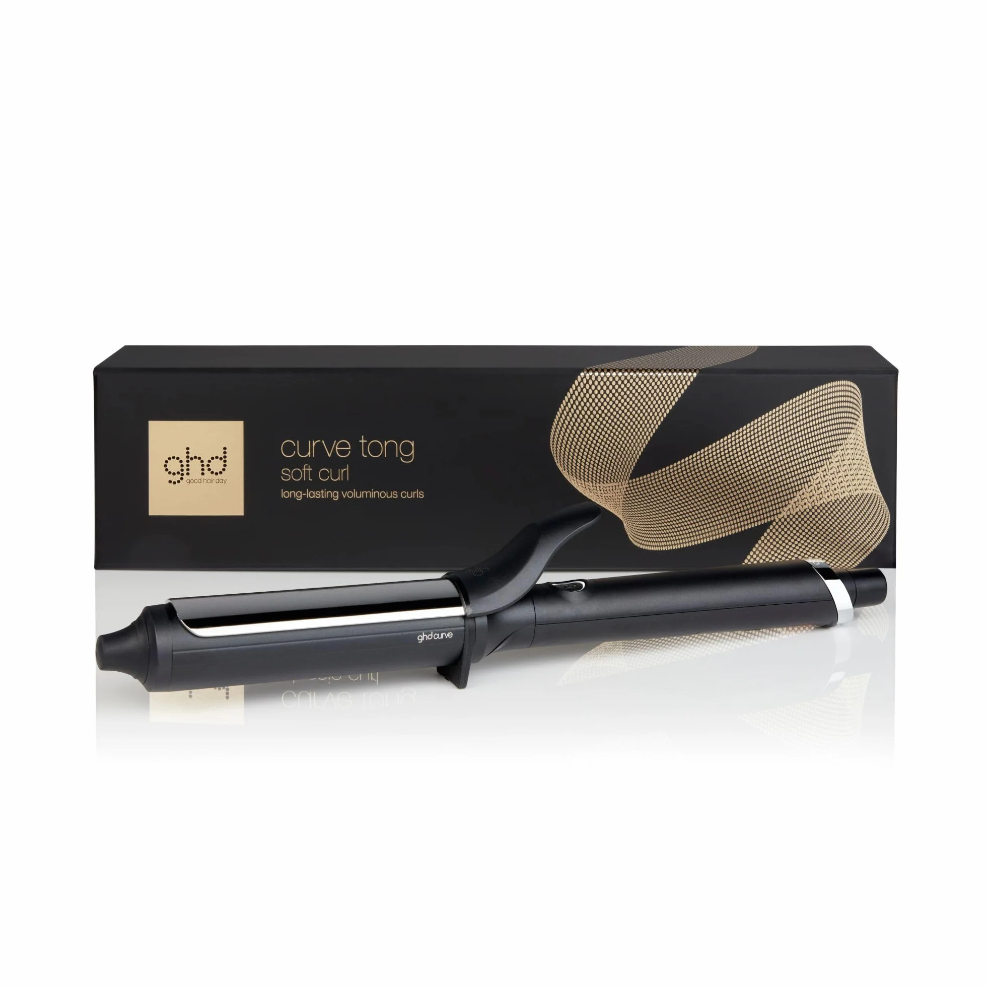ghd - Boucleur ghd Soft Curl Tong - Boucleur professionnel (Noir) - Créez des boucles en 5 à 8 secondes pour une tenue 24H - Boucles larges et volumineuses - Idéal pour tous types de cheveux