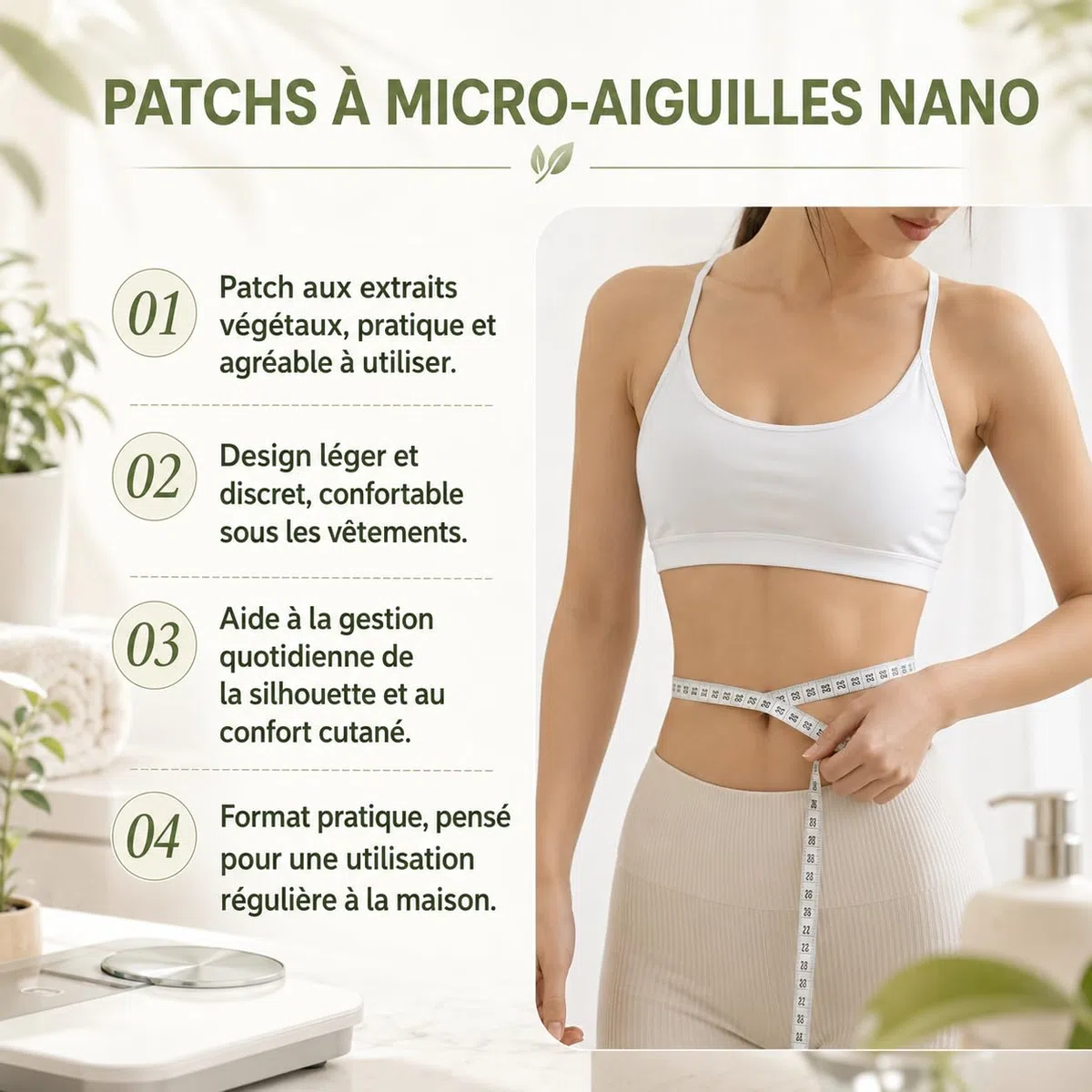 Moringa Berberin x NAD+ Lot de 7 Patchs Minceur Naturels à Micro-Aiguilles, Berberine Perte de Poids