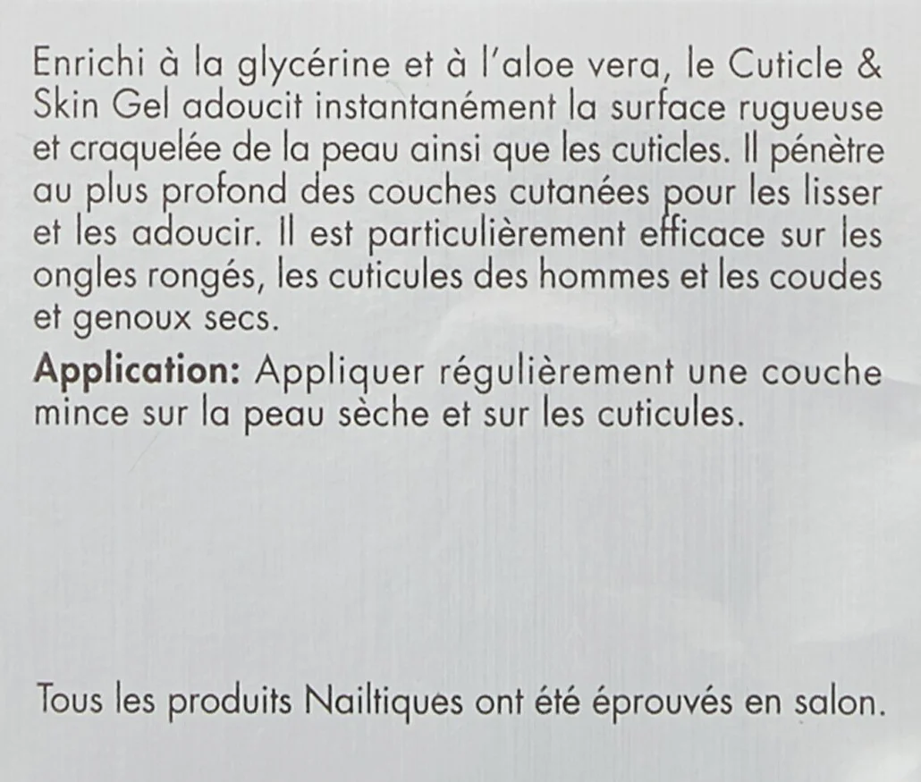 Nailtiques Cuticule/Skin Gel