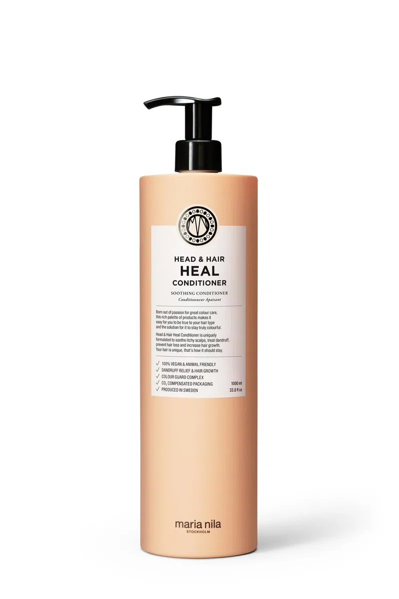 Maria Nila Head & Hair Heal Après-shampoing 1000 ml Anti-Pellicules Croissance Cheveux Vegan Sans Sulfate
