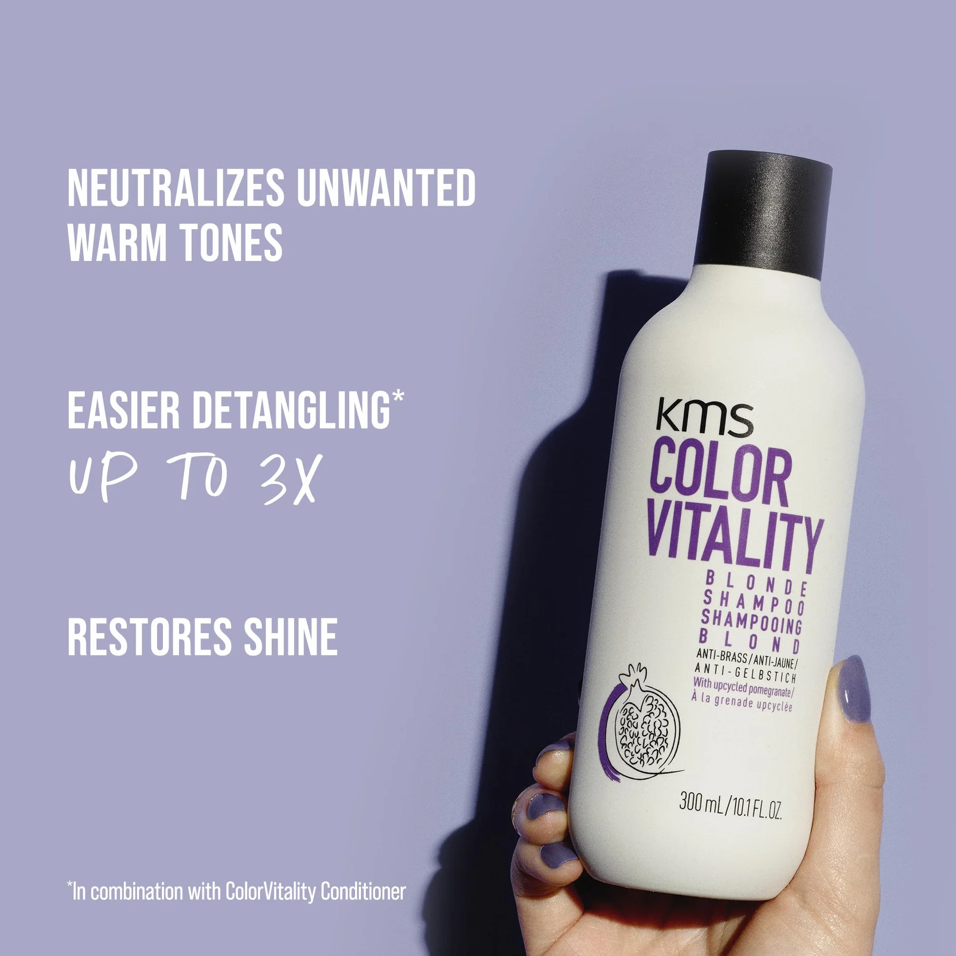 Color Vitality Blonde Conditioner by KMS for Unisex - 25.3 oz Conditioner