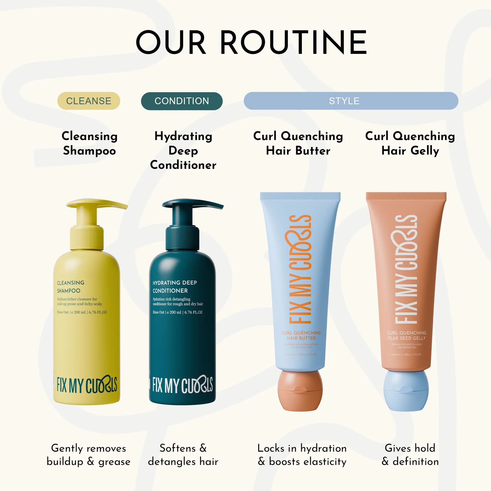FIX MY CURLS Beurre désaltérant pour cheveux bouclés 100 g
