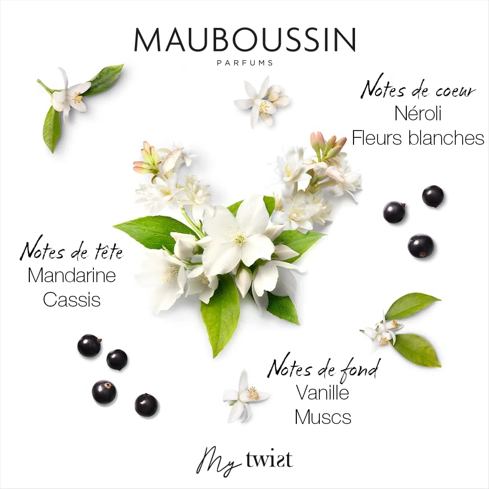 Mauboussin - Coffret Prestige 2024 My Twist : Eau de Parfum 90ml, Lait Corps 75ml, Travel Spray 20ml & Sac Bandoulière