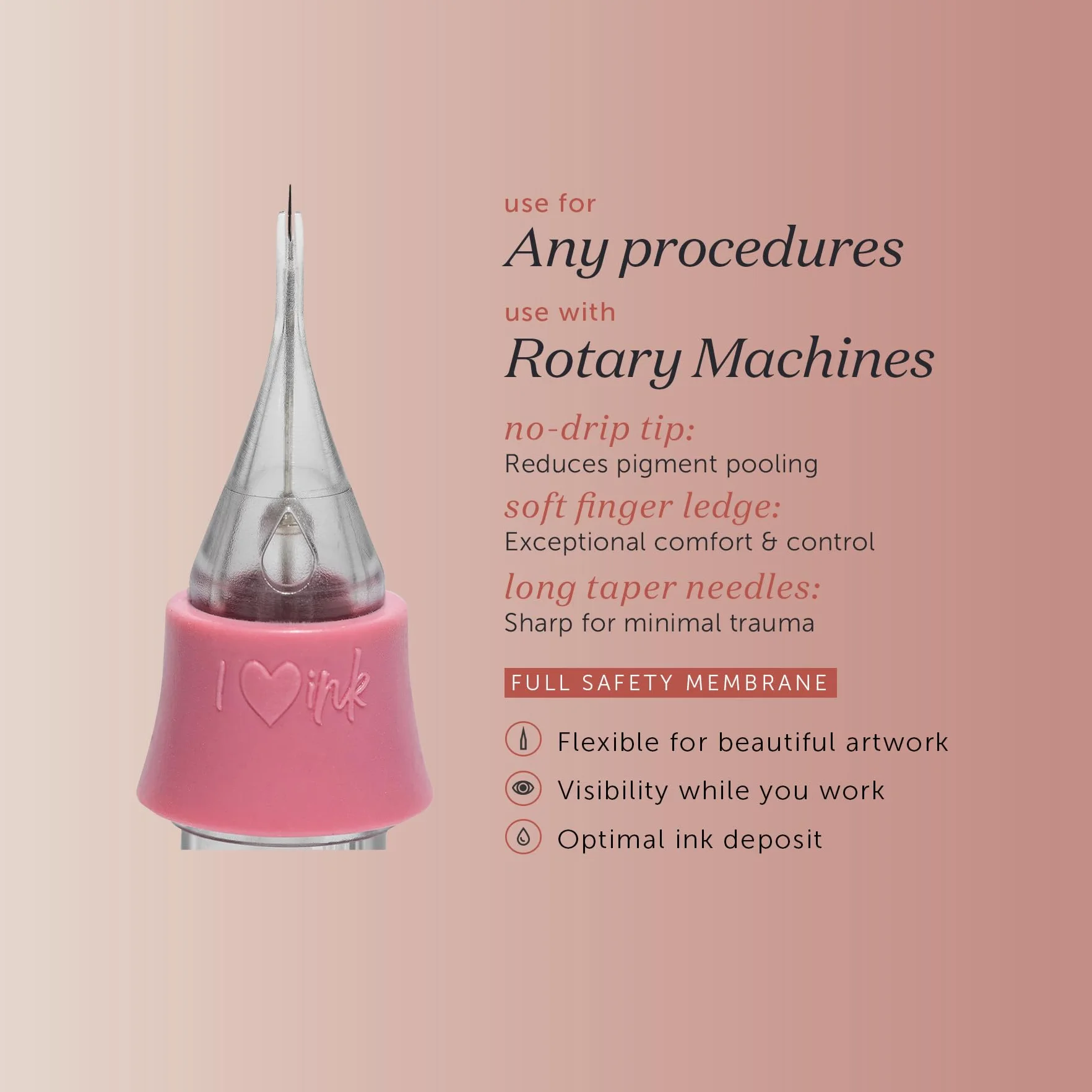 Tina Davies PIXL Lot de 10 cartouches 3RL LT 0,25 mm pour sourcils lèvres paupières