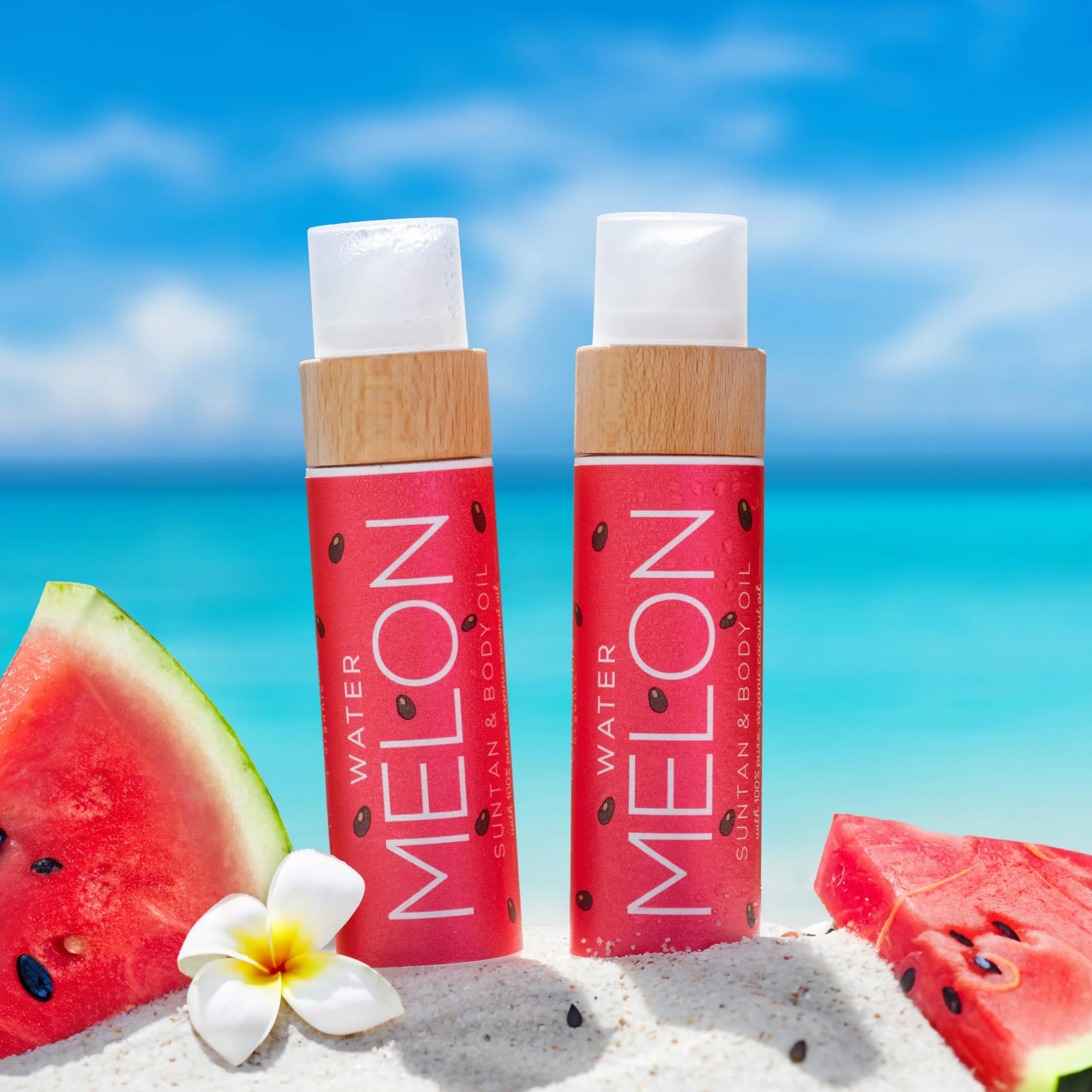 COCOSOLIS Watermelon Accélérateur de bronzage Huile bio Vitamine E pour bronzage intense rapide