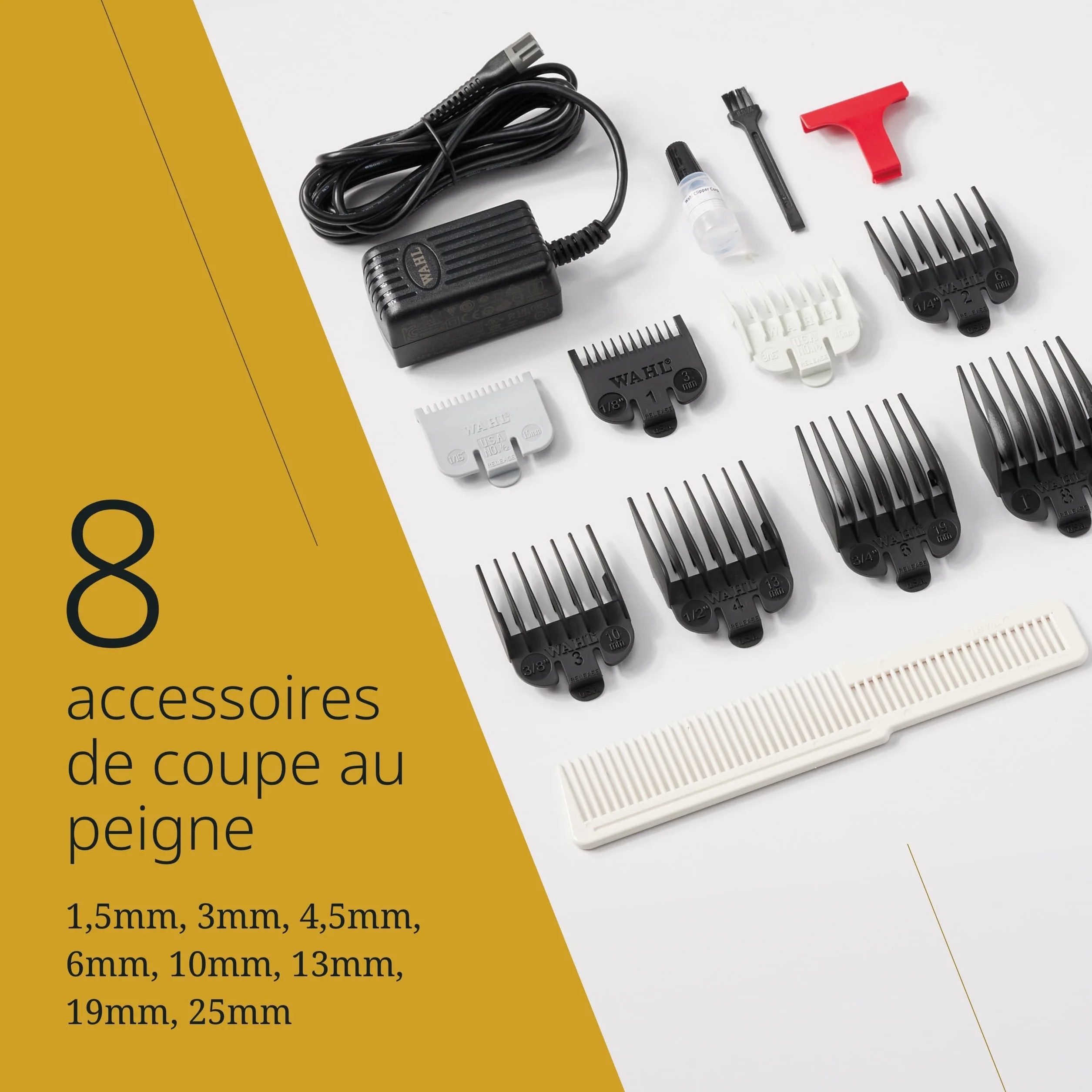 Wahl Magic Clip Tondeuse à cheveux sans fil rouge