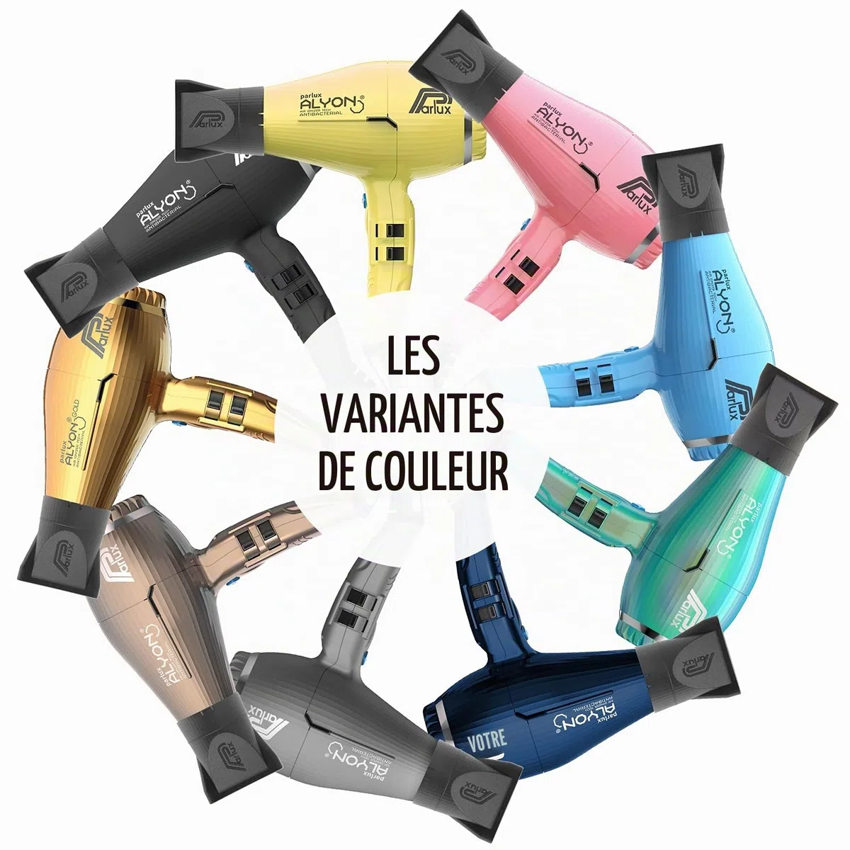 PARLUX Hair Dryer Alyon Bronze pour adultes, idéal pour utilisation pratique, format pratique