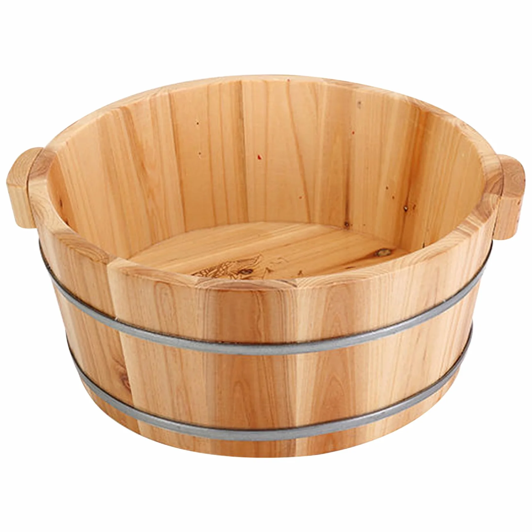 Bol de bain de pieds en bois Spa Massage baignoire trempage bassin 14 x 6,3 pouces