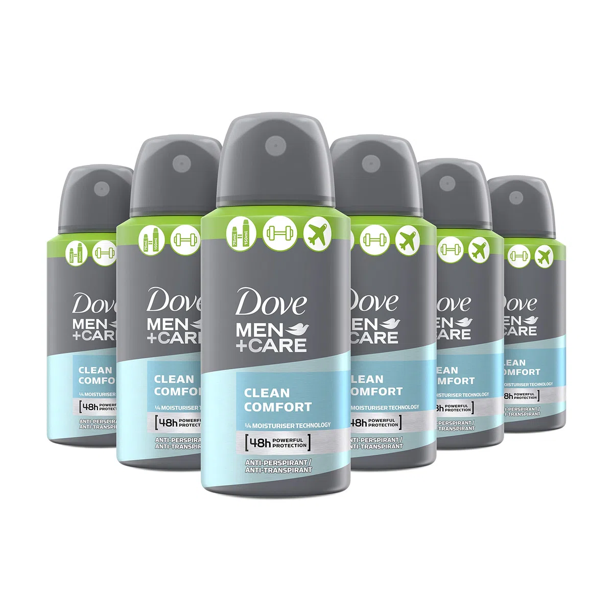 Dove Men+ Care Clean Comfort Déodorant en aérosol comprimé 75 ml