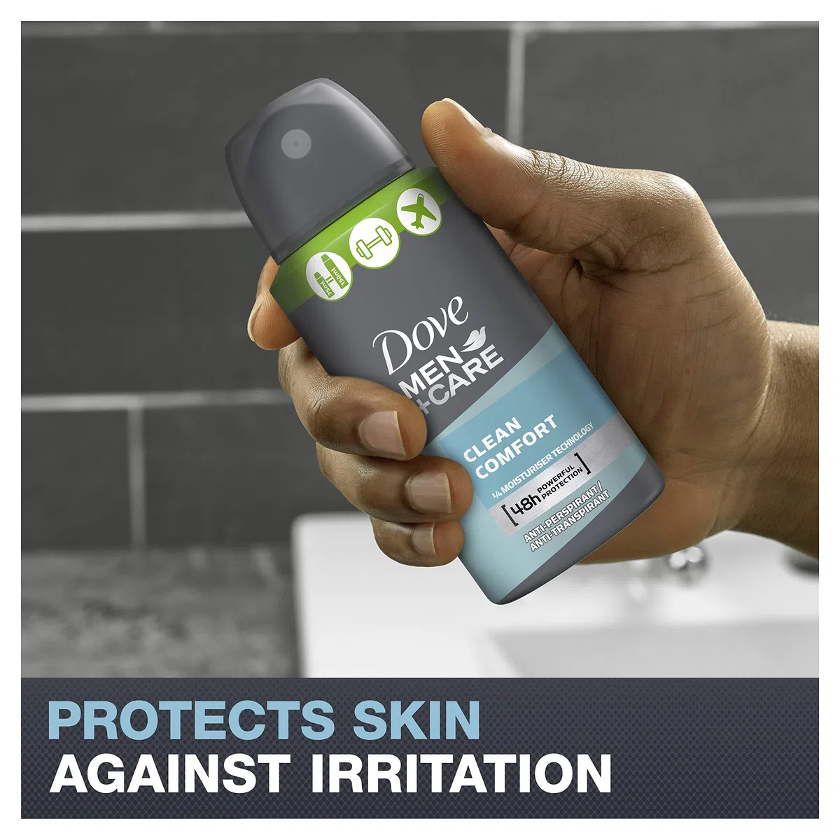 Dove Men+ Care Clean Comfort Déodorant en aérosol comprimé 75 ml