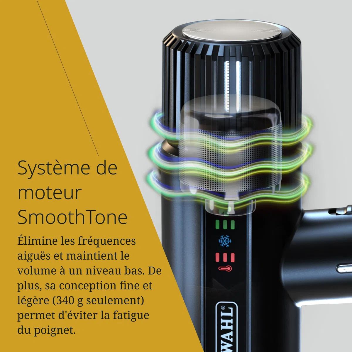 Wahl Vanquish - Sèche-cheveux professionnel - Séchage rapide - Avec embouts magnétiques et diffuseur - Noir