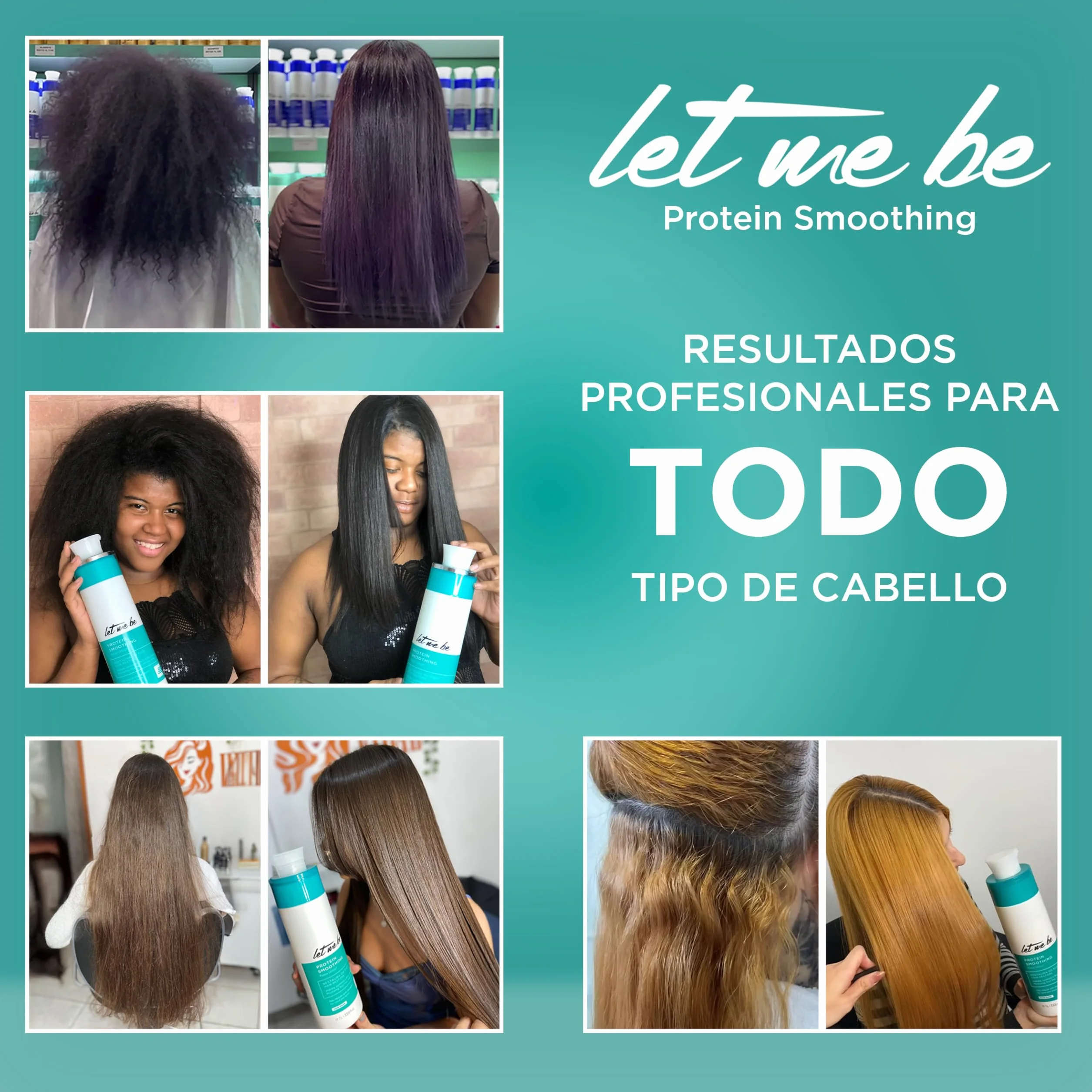 Let Me Be Protein Smoothing Lissage Bresilien Keratine 500 ml Anti-Frisottis Sans Formaldéhyde