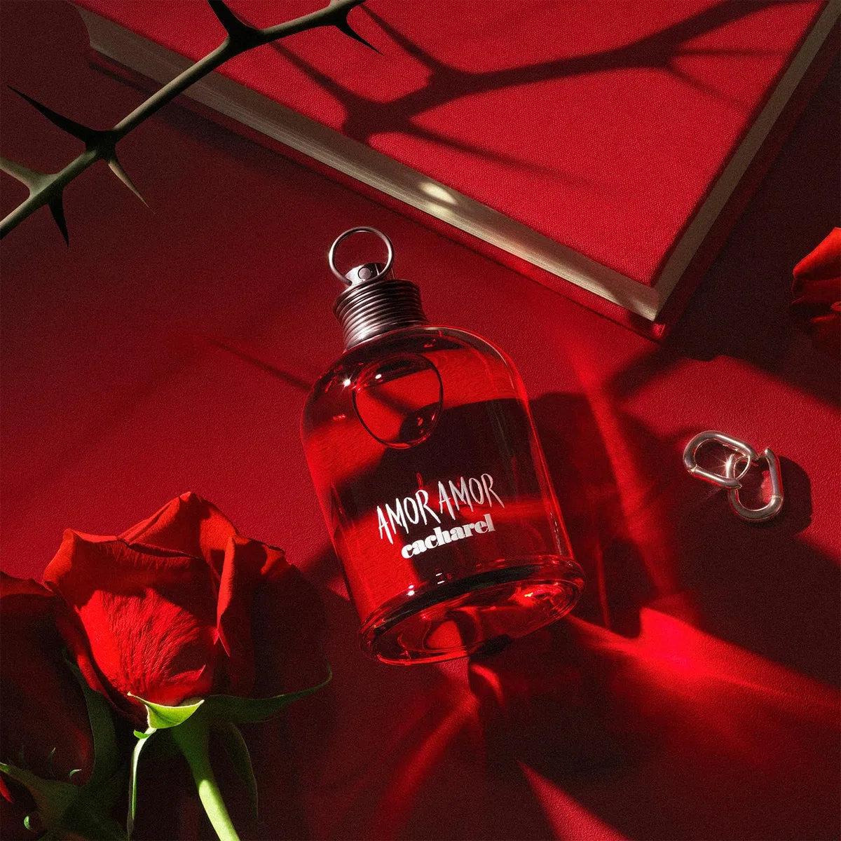 Cacharel - Amor Amor - Eau De Toilette - Parfum Sensuel, Doux et Romantique pour Femme - Une Fragrance Florale, Fruitée et Ambrée - Parfum de Luxe pour Femme