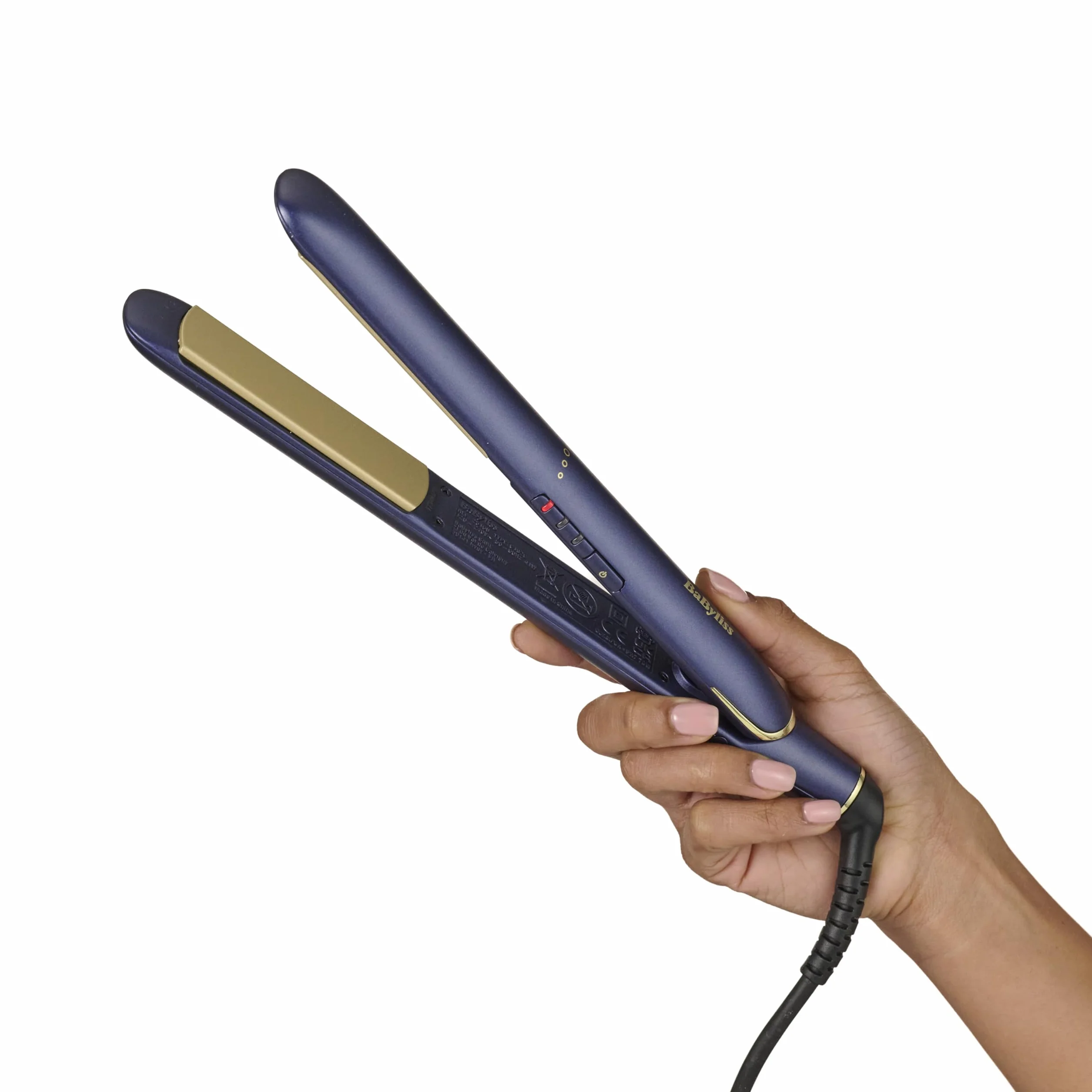 BaByliss Lisseur Cheveux Midnight Luxe 2516PE Plaques Titane-Céramique 235°C Chauffe rapide 30s