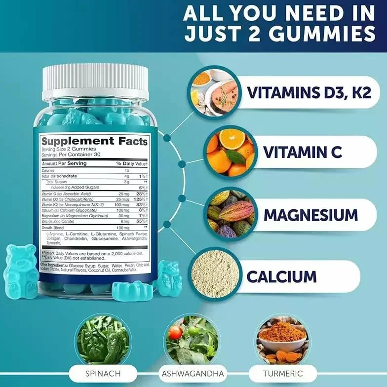 Height Gummies Nutrition haute pour une croissance naturelle adolescents enfants adultes