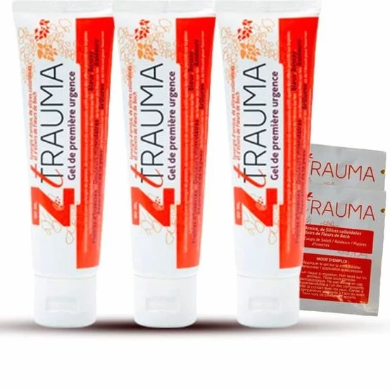 Z Trauma Gel Cosmétique 60 ml Lot de 3 + 2 Échantillon Offert