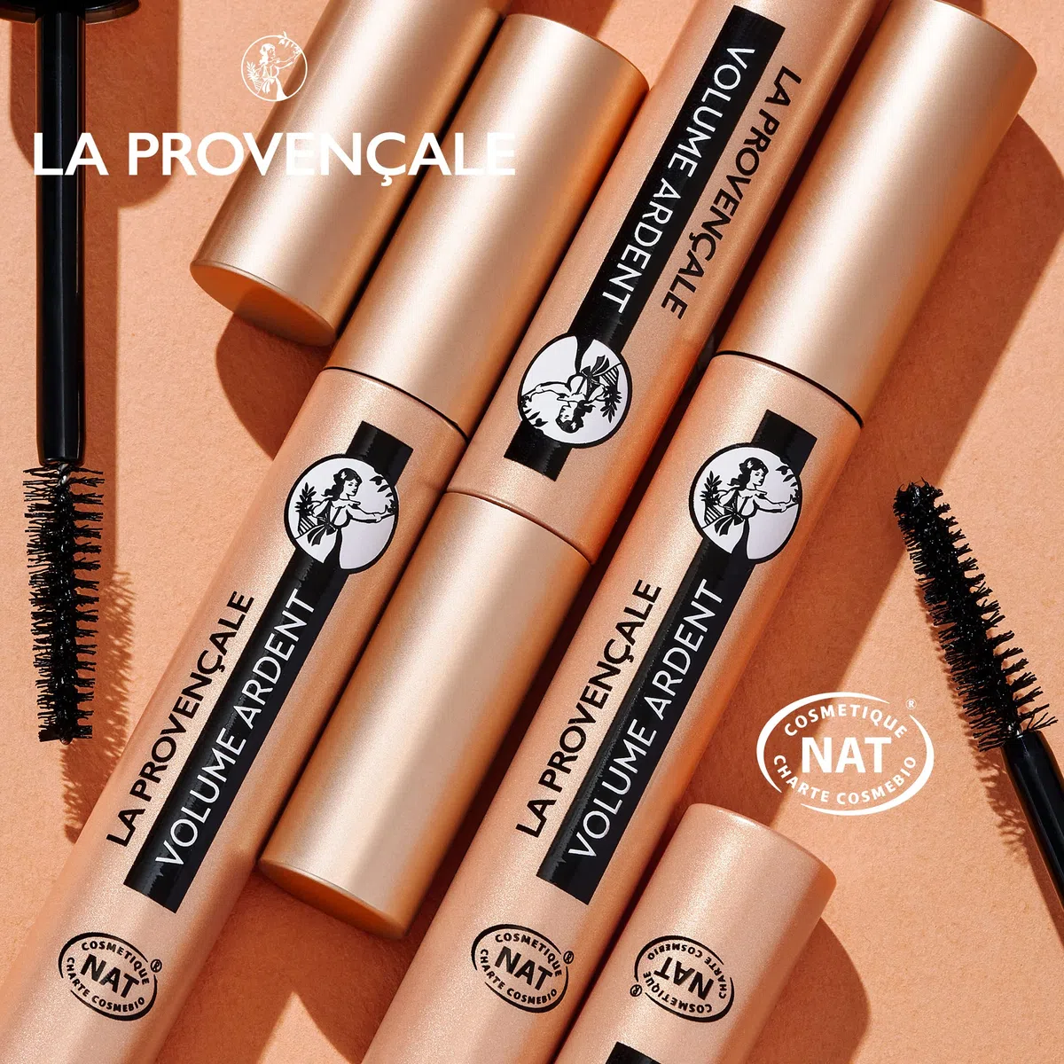 La Provençale Bio - Trousse Maquillage - 3 produits Bio & Naturel - Mascara, Rouge à Lèvres et Poudre Bonne mine