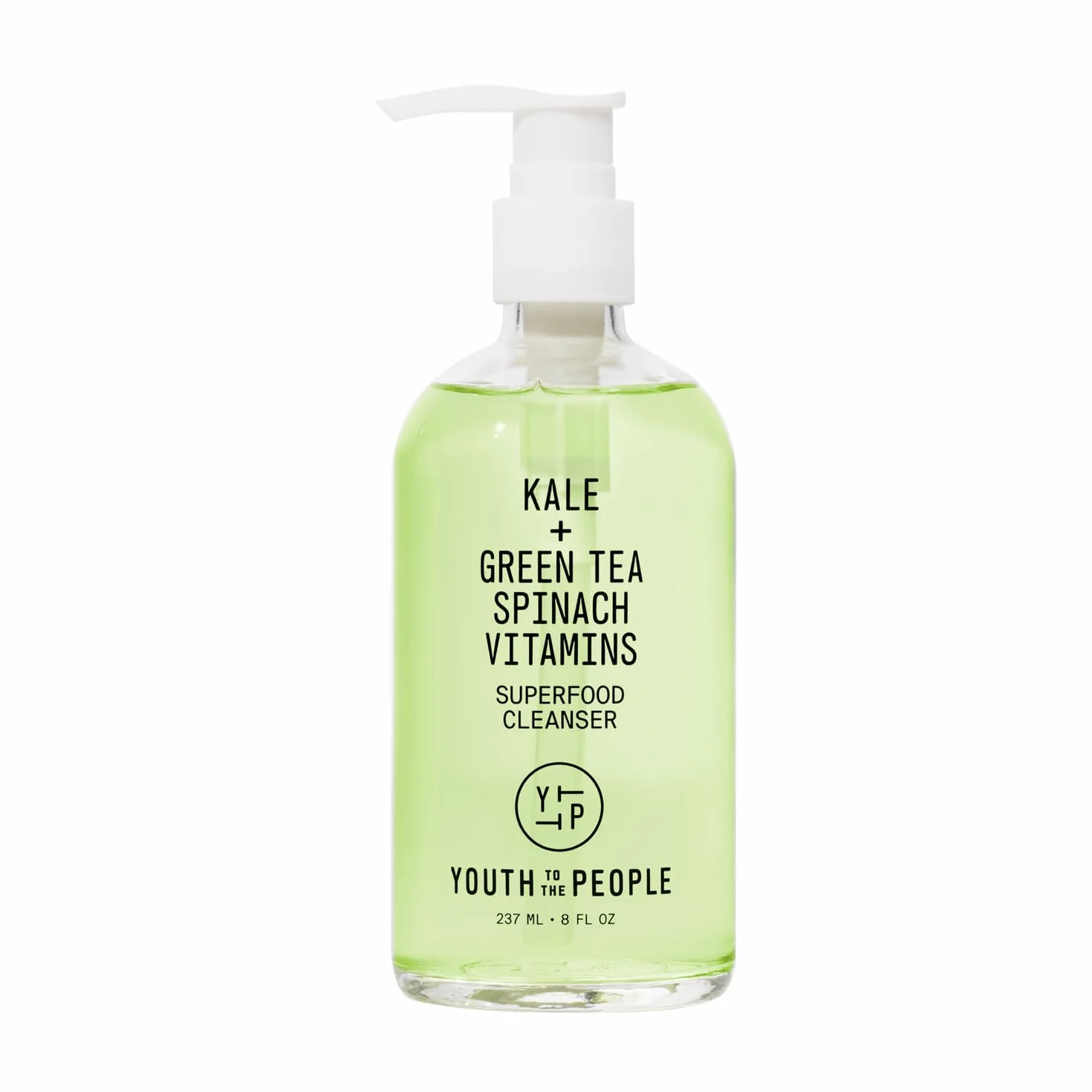 Youth To The People Superfood Cleanser, Nettoyant Visage Enrichi en Chou Kale, Thé Vert & Épinards, pH Équilibré
