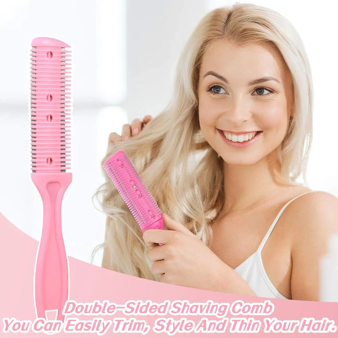 Outils de Coiffure DIY Bricolage Tondeuse, 4 Pièces Kit D'outils de Coupe de Cheveux Bricolage, Accueil Outil de Coupe de Cheveux Ciseaux de Coiffure Professionnels, Coupes De Cheveux Lame Peigne