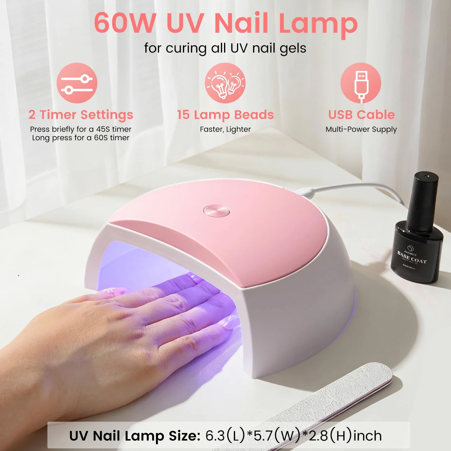 Deciniee Kit d’Ongles Acryliques Complet pour Débutants - Lampe UV, Perceuse à Ongles, Faux Ongles, Vernis Gel, Outil de Manucure, Décorations Nail Art dans un Sac Cadeau Rose - Idéal Cadeau Femme