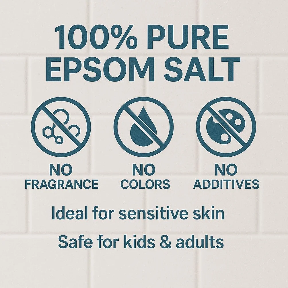 GiDeli Epsom Sel de bain 10 kg sulfate de magnésium qualité pharmaceutique pur naturel pieds