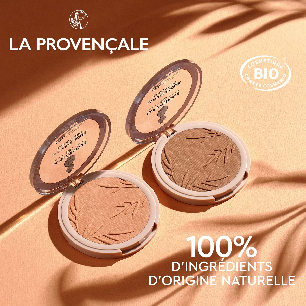 La Provençale Bio - Trousse Maquillage - 3 produits Bio & Naturel - Mascara, Rouge à Lèvres et Poudre Bonne mine