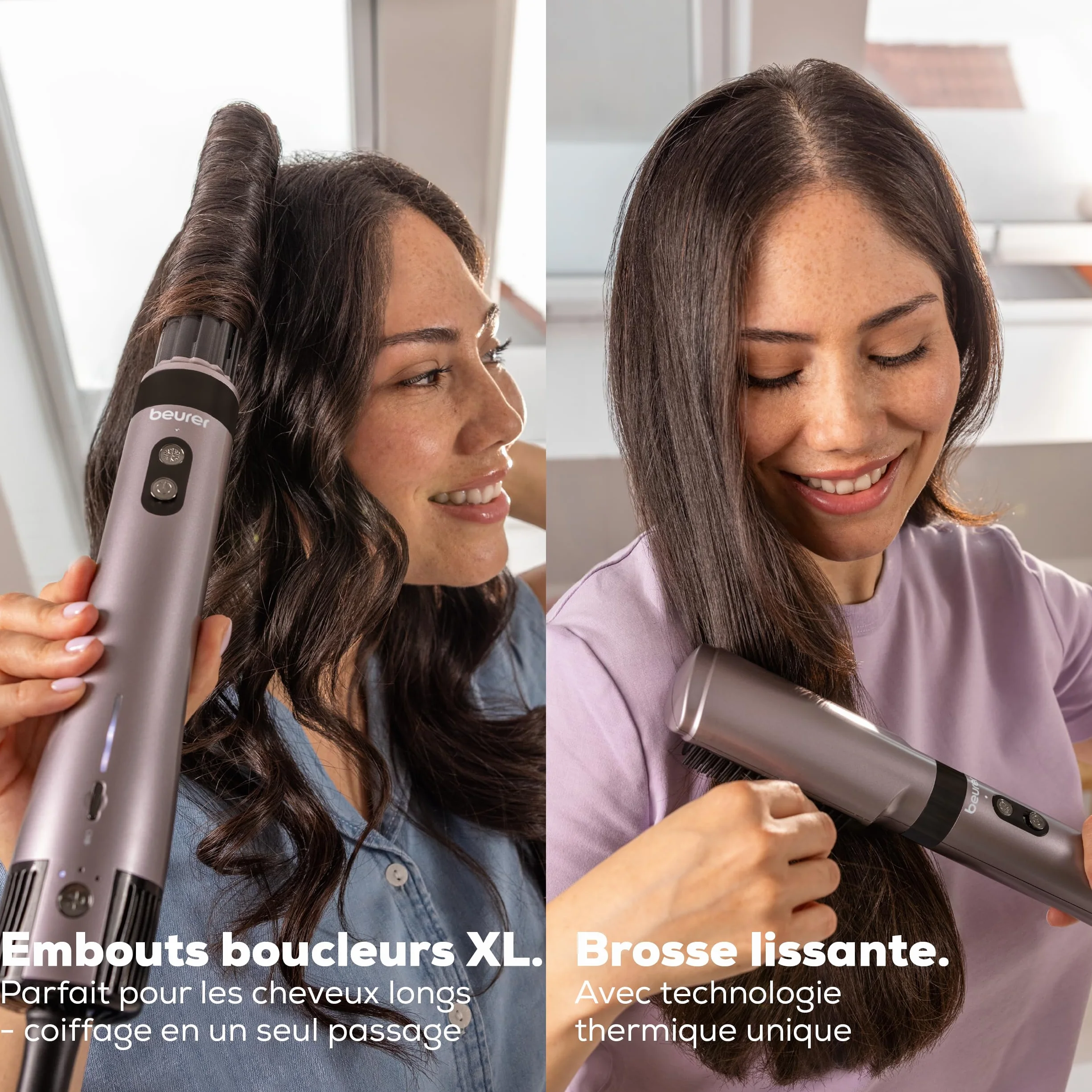 Beurer HT 110 Airstyler 5-en-1, Styler capillaire multifonction céramique-tourmaline, 5 embouts